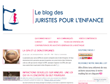 Tablet Screenshot of juristespourlenfance.com
